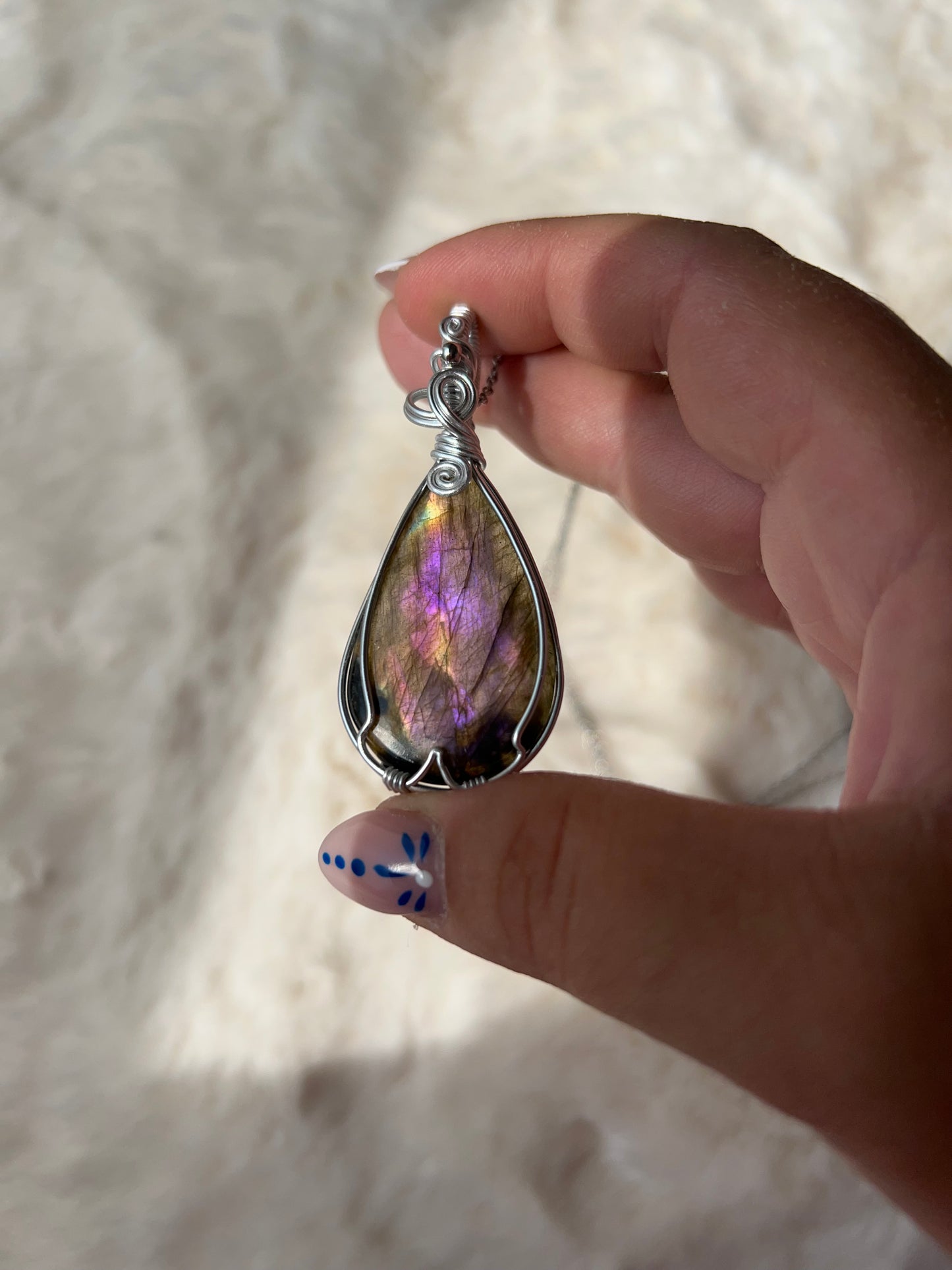 Collana in Labradorite Bicolore