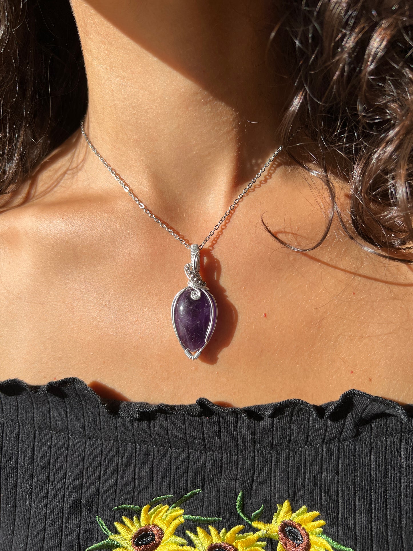 Collana in Ametista scura💜