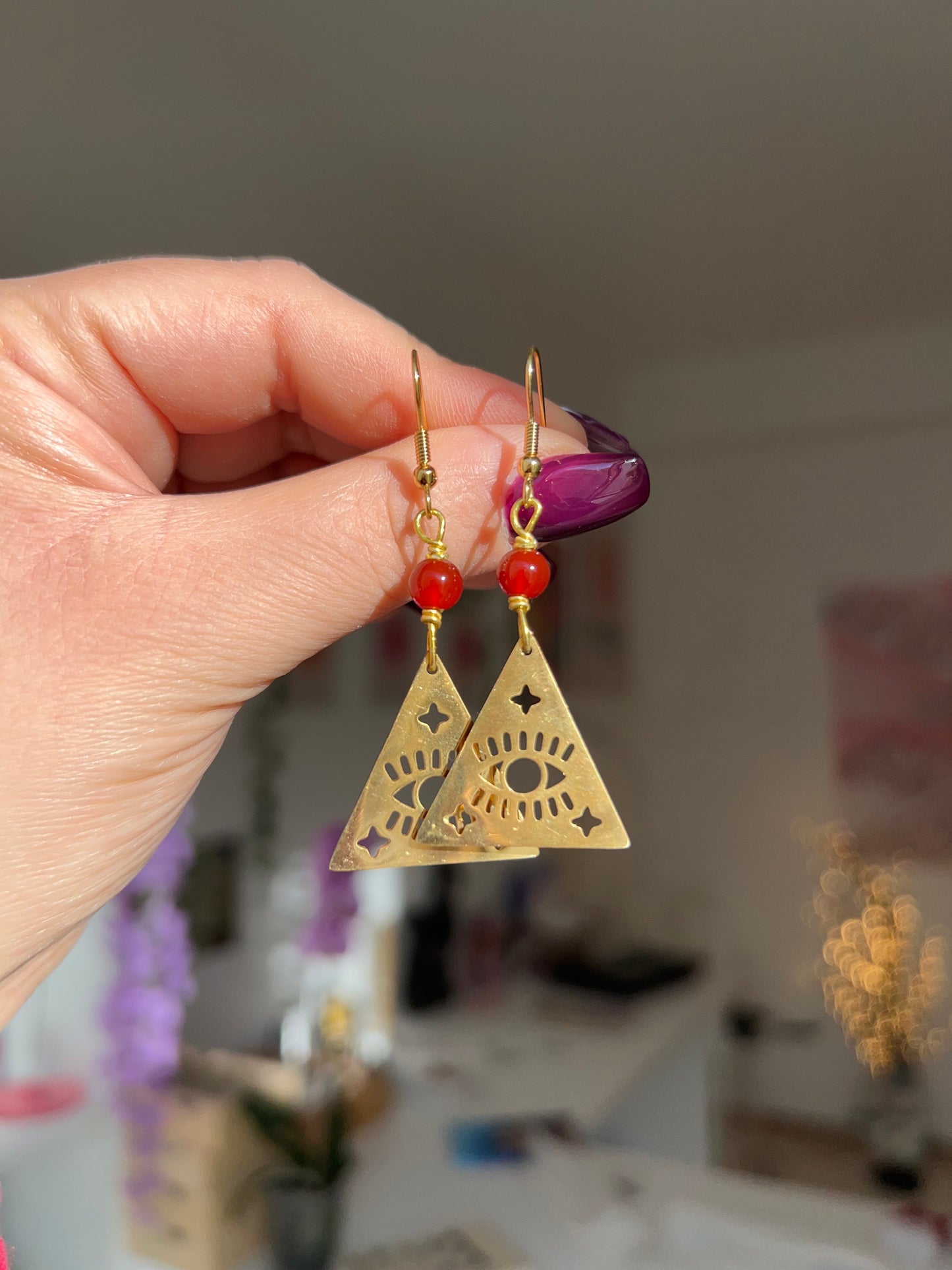 Orecchini con Corniola❤️