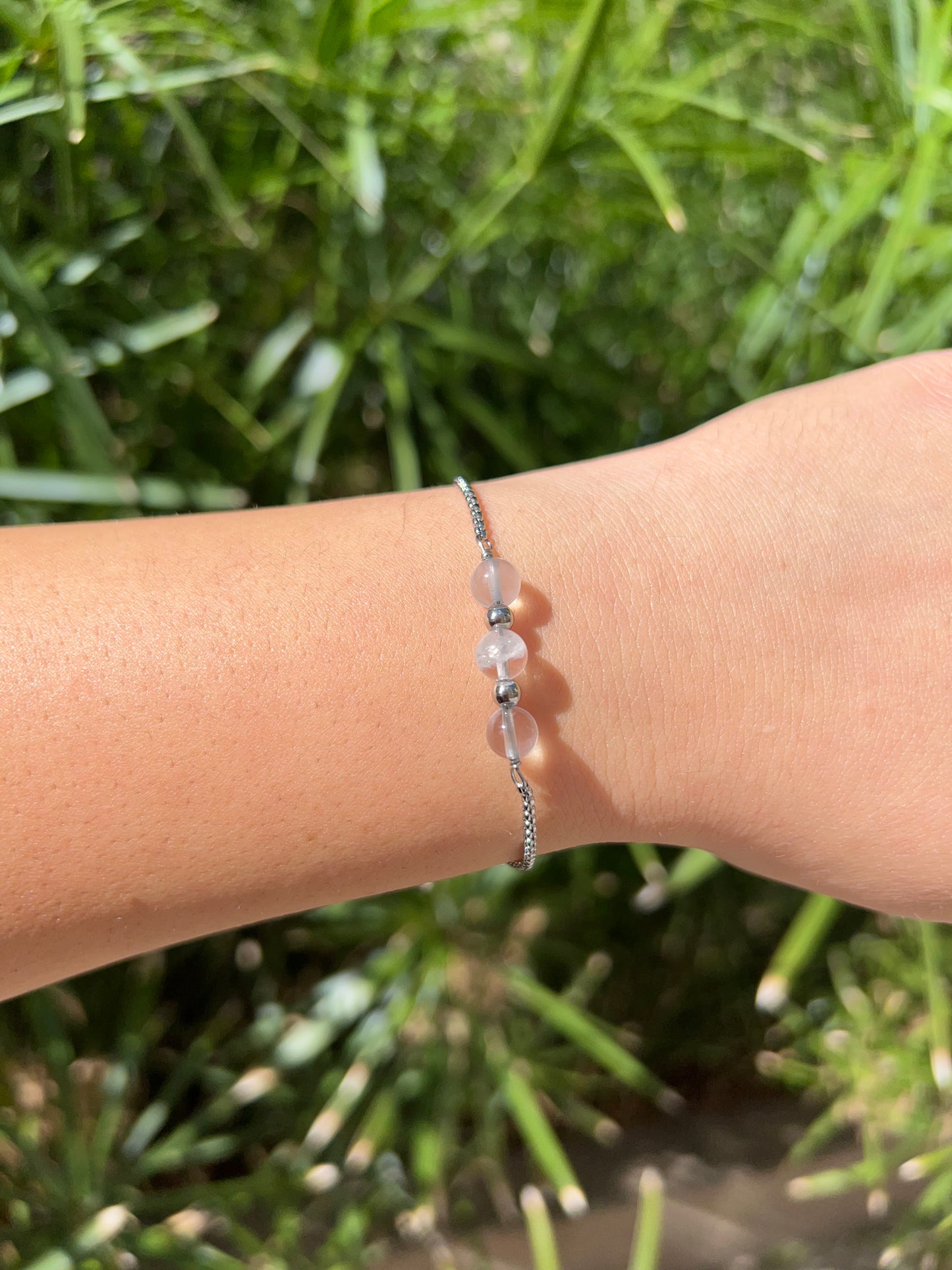 Bracciale in Quarzo ialino✨