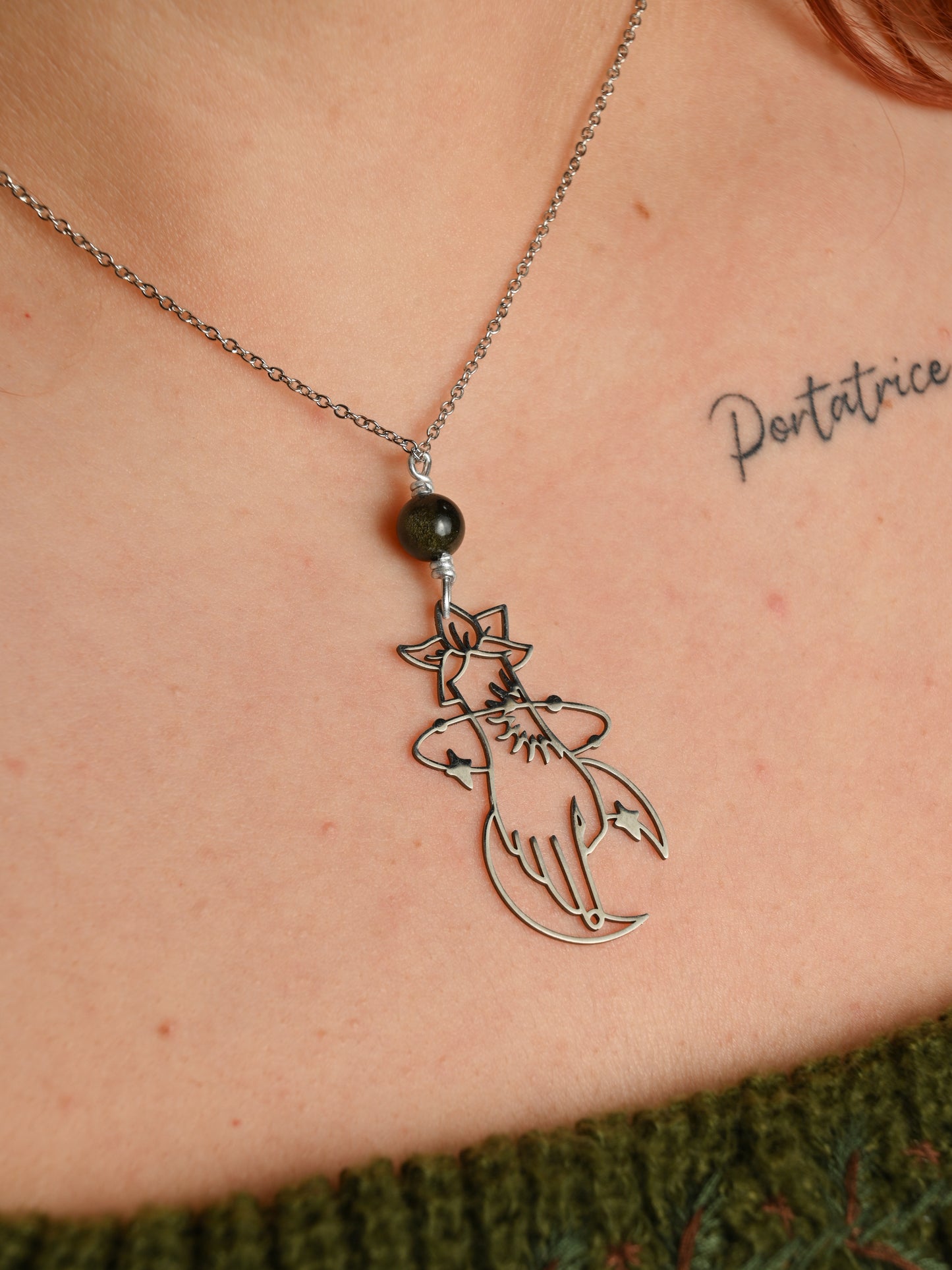 Collana con Ossidiana🖤