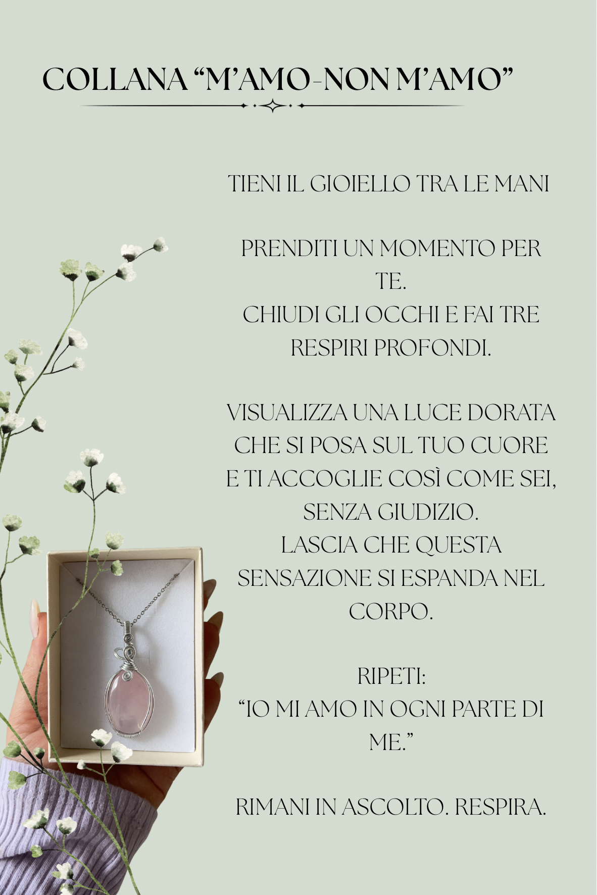 Collana “m-amo/non-amo”🌸