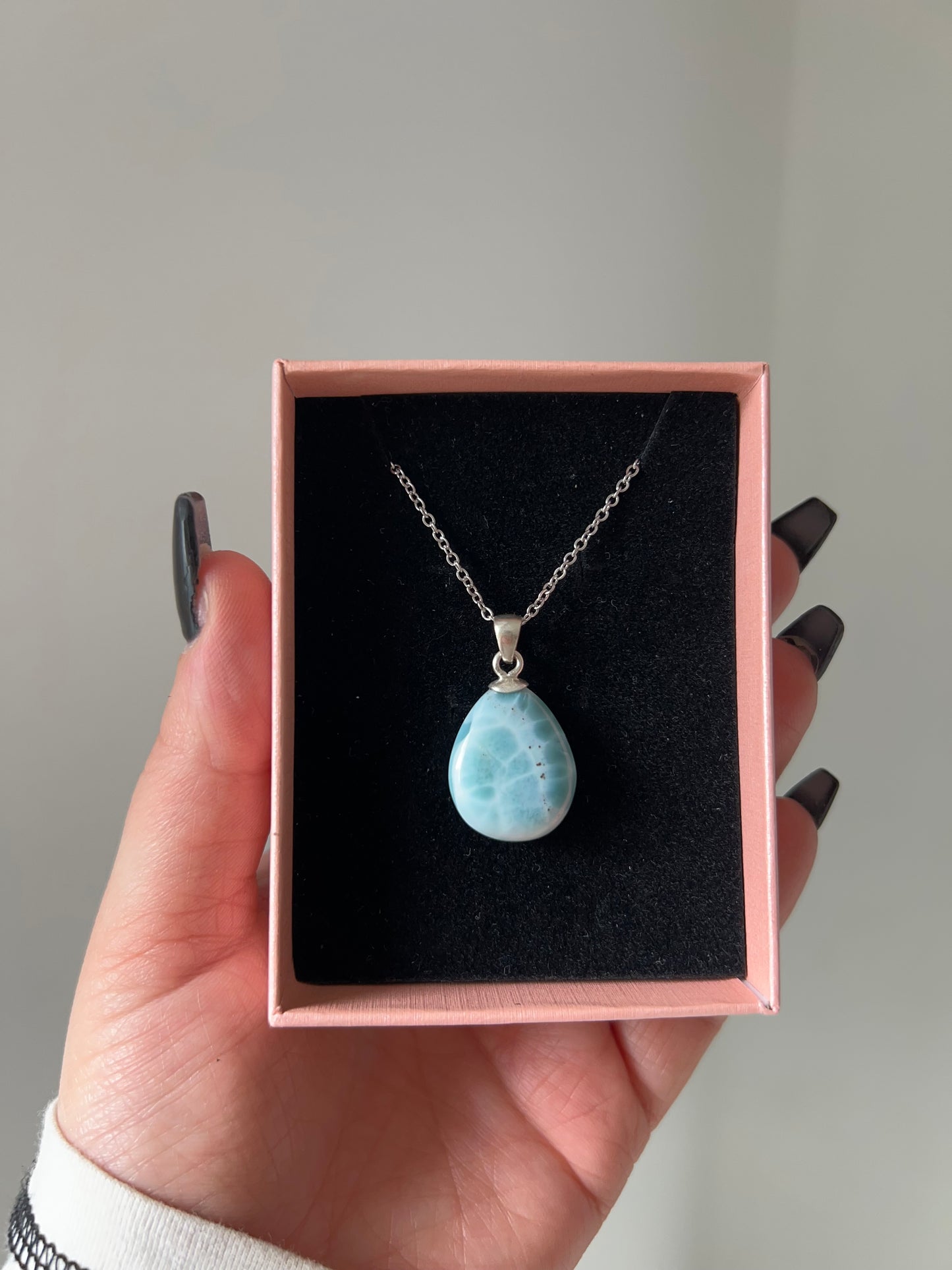Collana in Larimar 13🌊(argento 925)