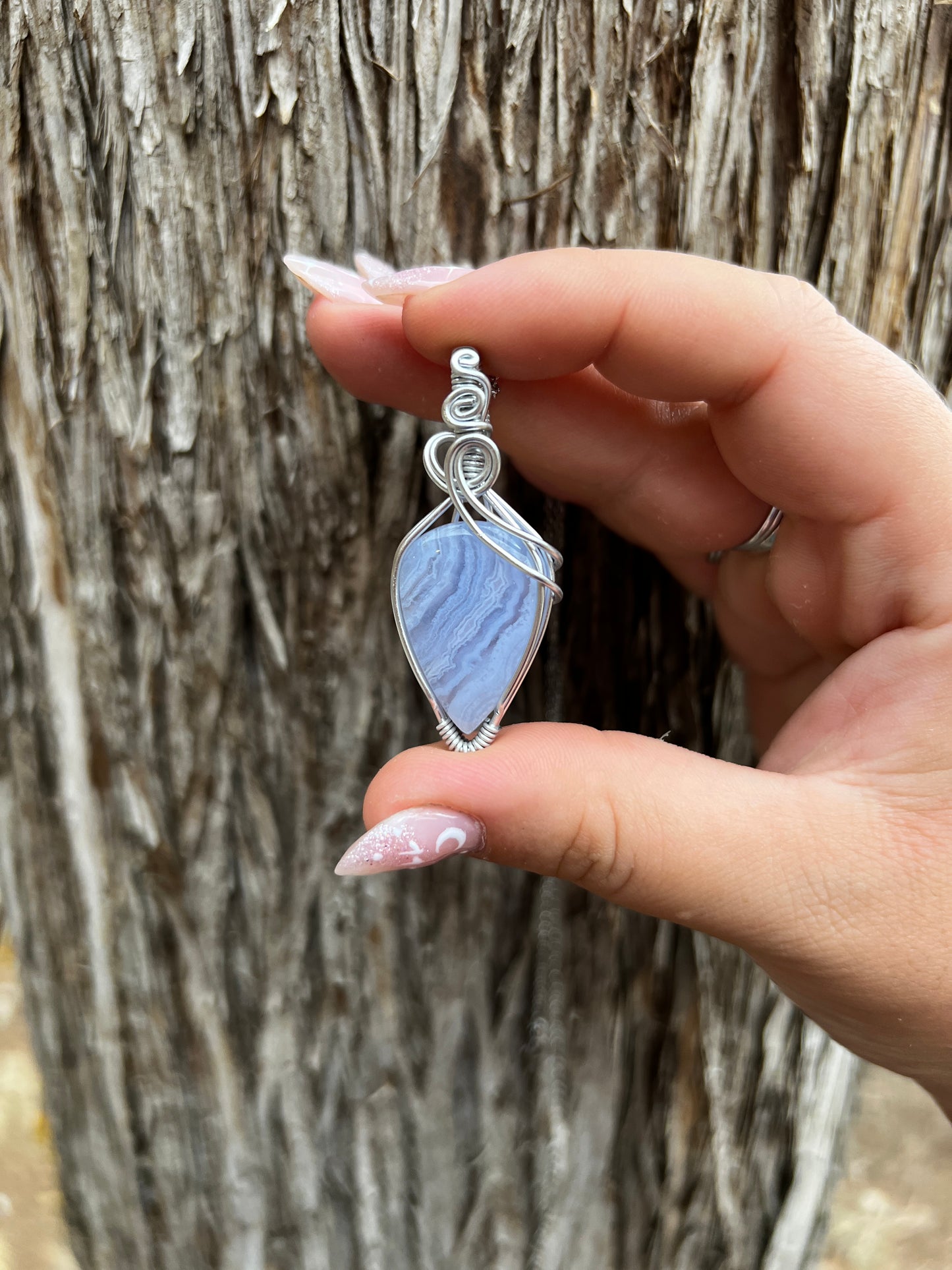 Collana in Agata Blue Lace🩵