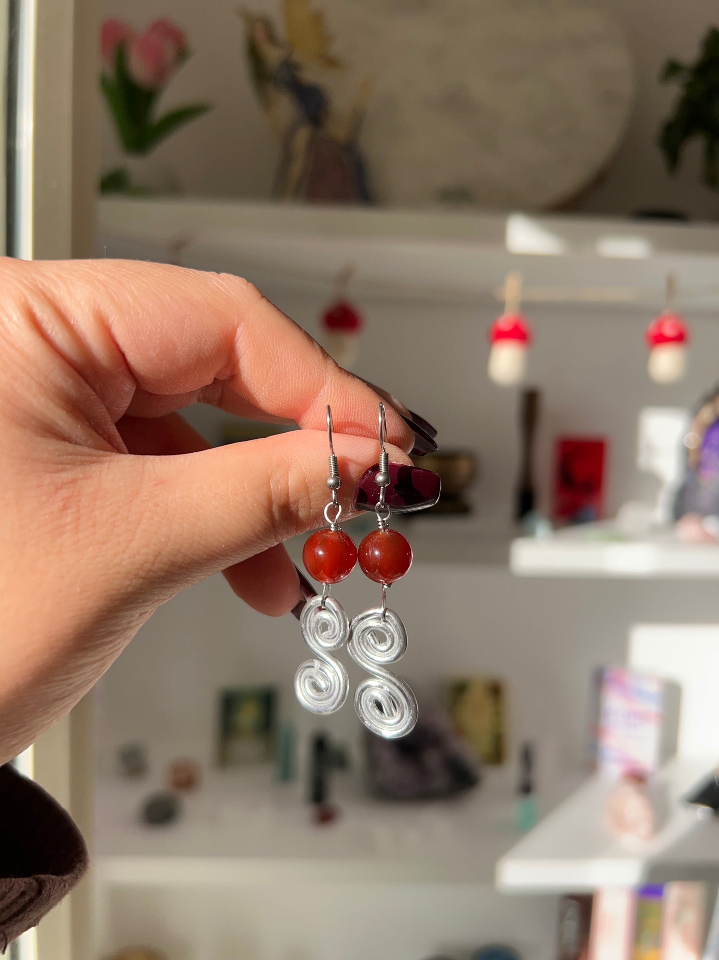 Orecchini in Corniola❤️