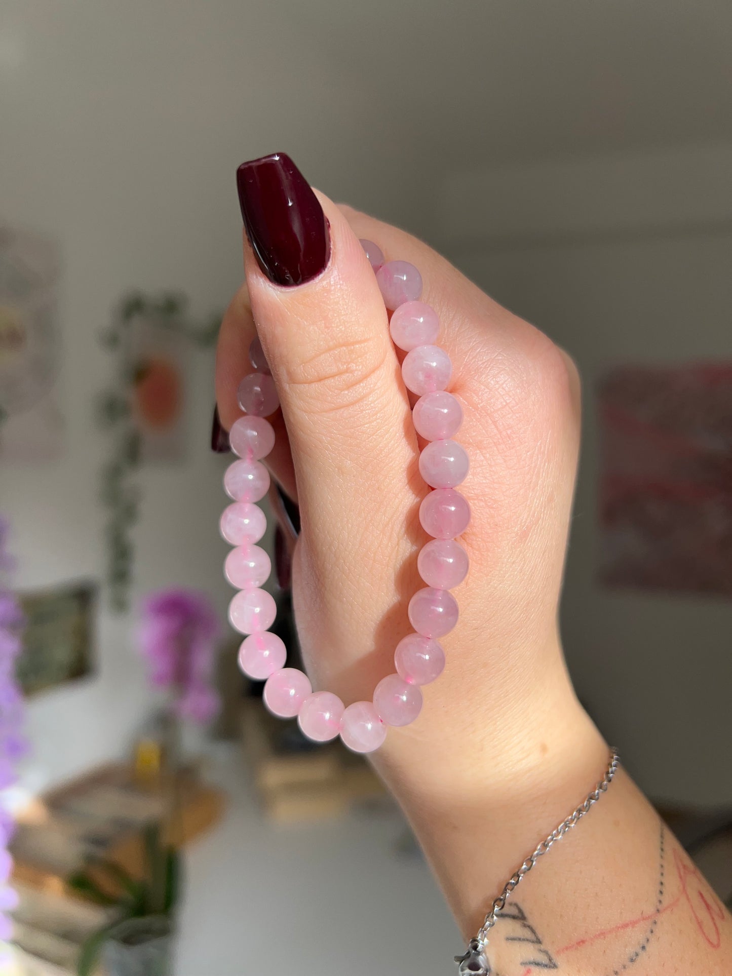 Bracciale in Quarzo rosa🌸