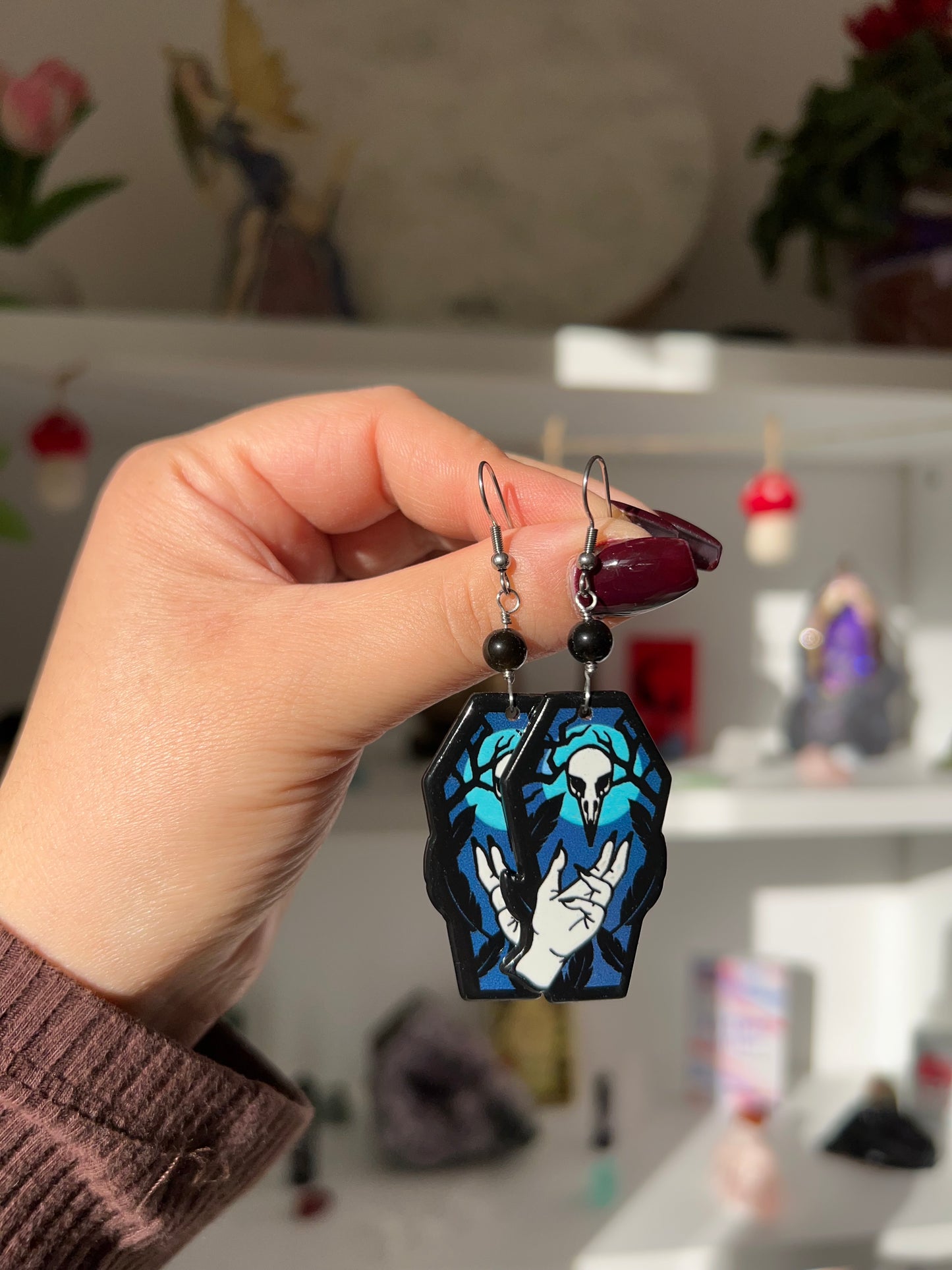 Orecchini Goth in Ossidiana🖤