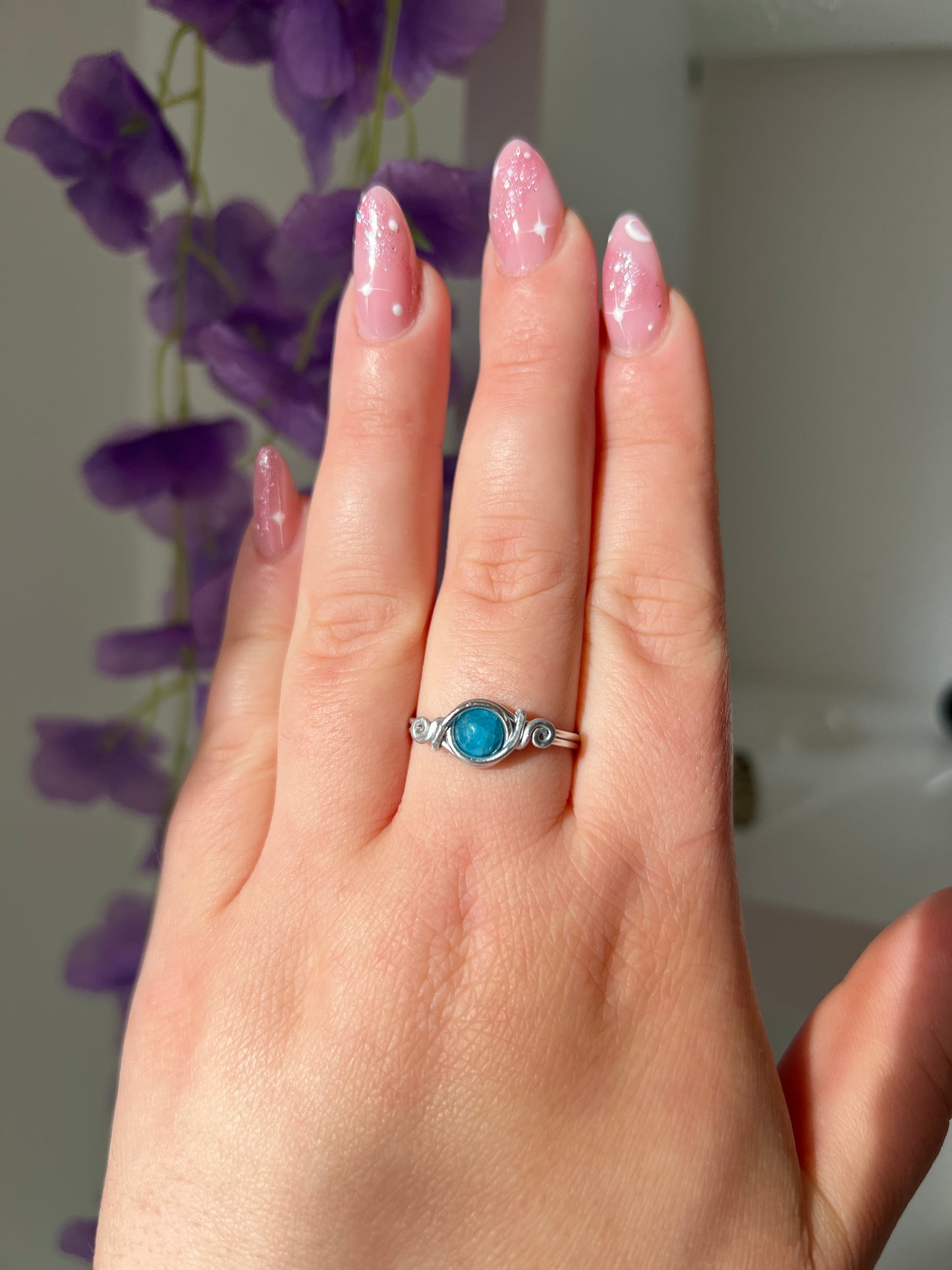 Anello Deva con Apatite