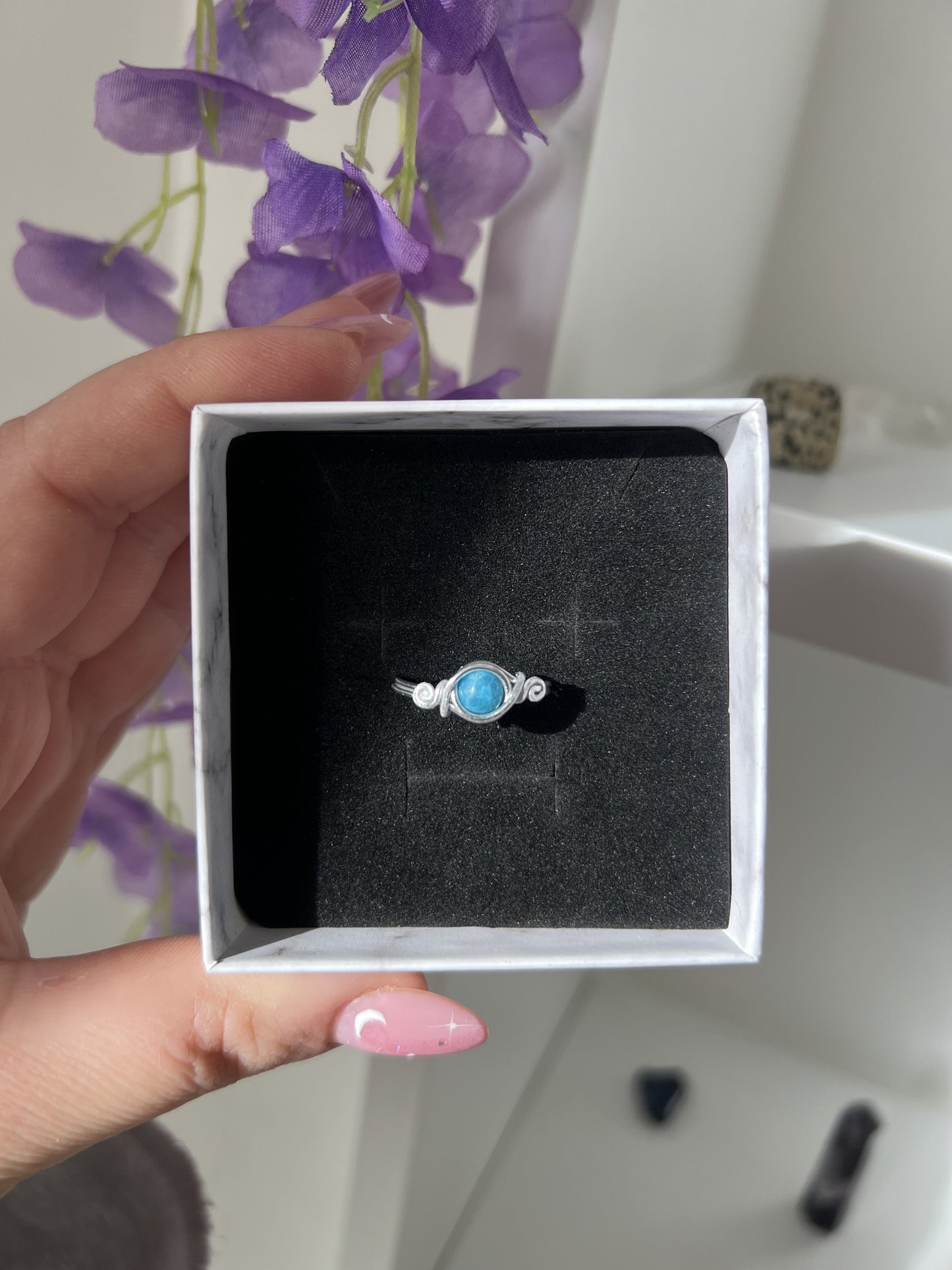 Anello Deva con Apatite