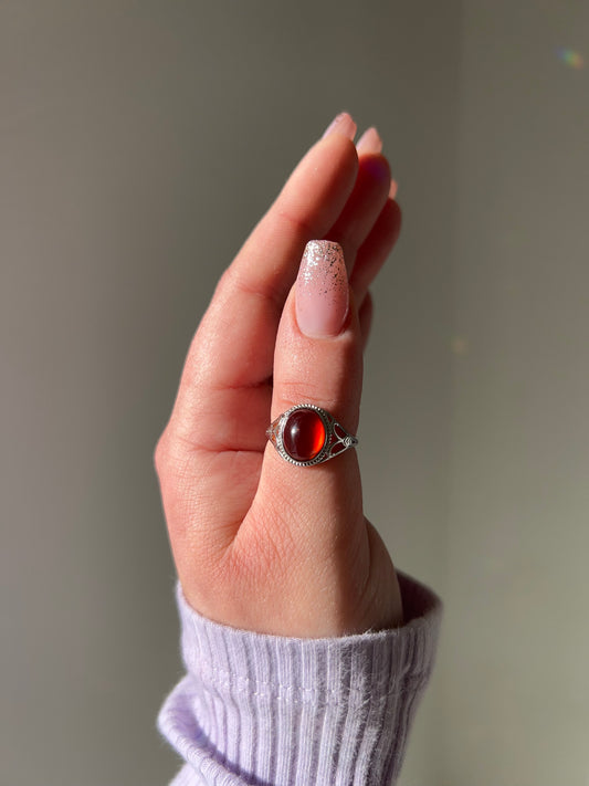 Anello in Granato 2❤️(argento 925)