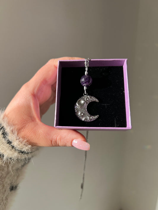 Collana Luna in Ametista🌙💜