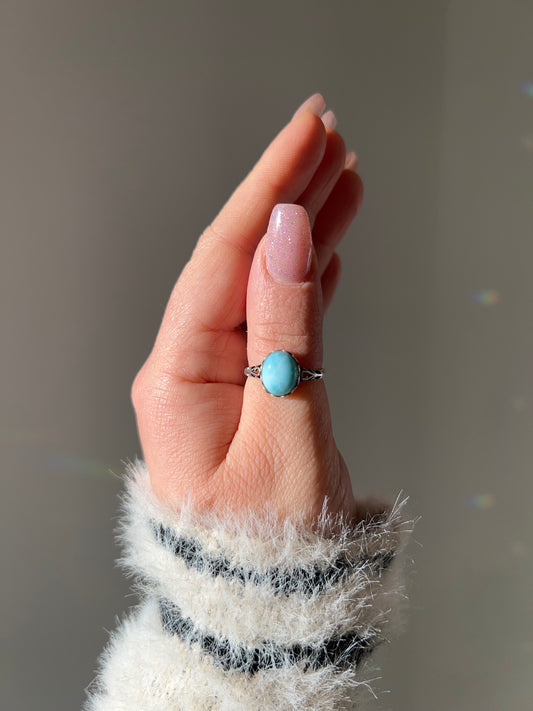 Anello in Larimar 1🌊(argento 925)