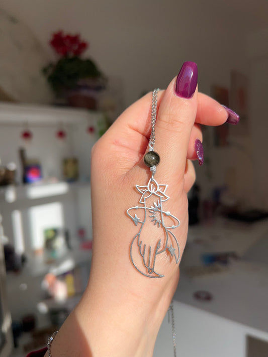 Collana con Ossidiana🖤