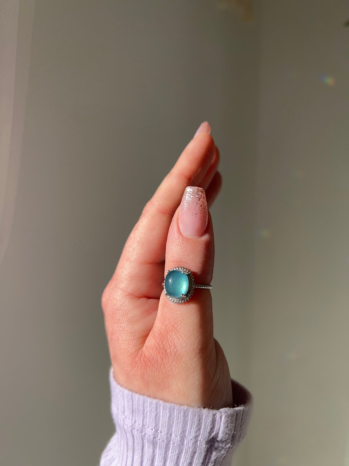 Anello in Acquamarina🩵(argento 925)