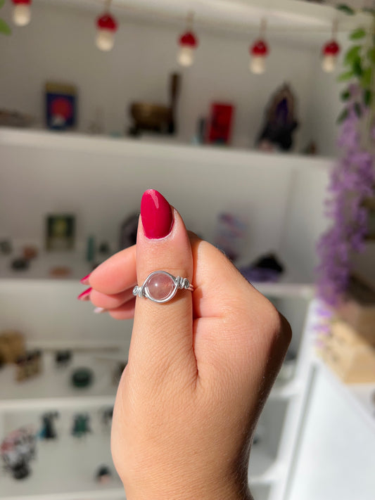 Anello Deva con Quarzo fragola🍓