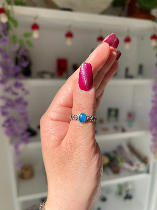 Anello con Apatite💙(argento 925)