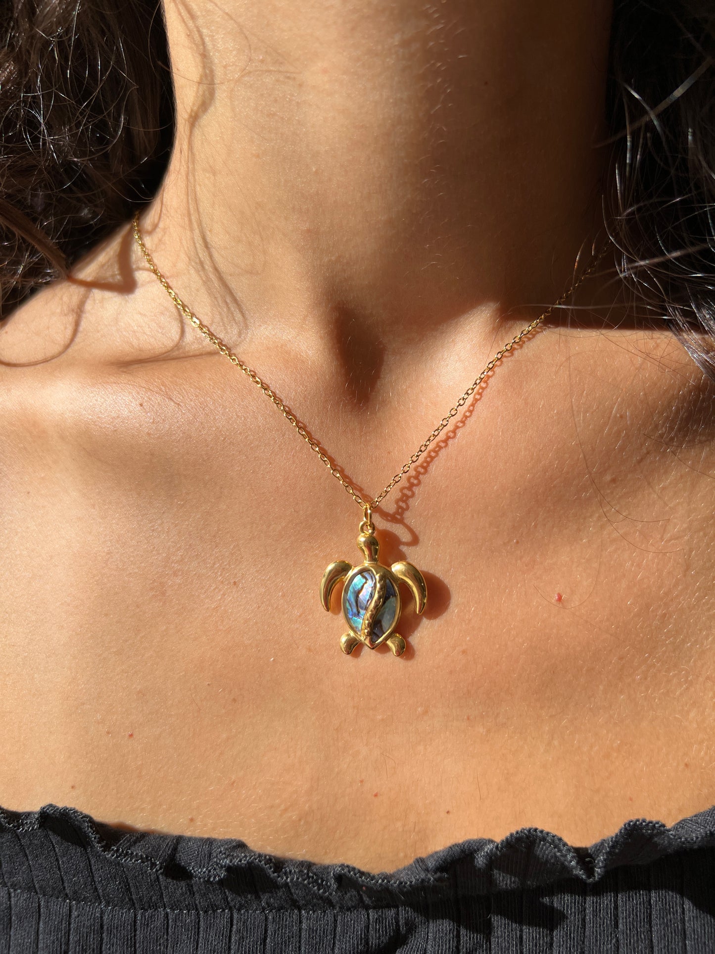 Collana tartaruga in Abalone