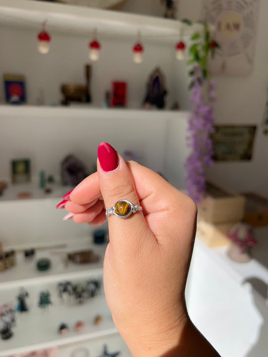 Anello Deva con Occhio di Tigre🤎