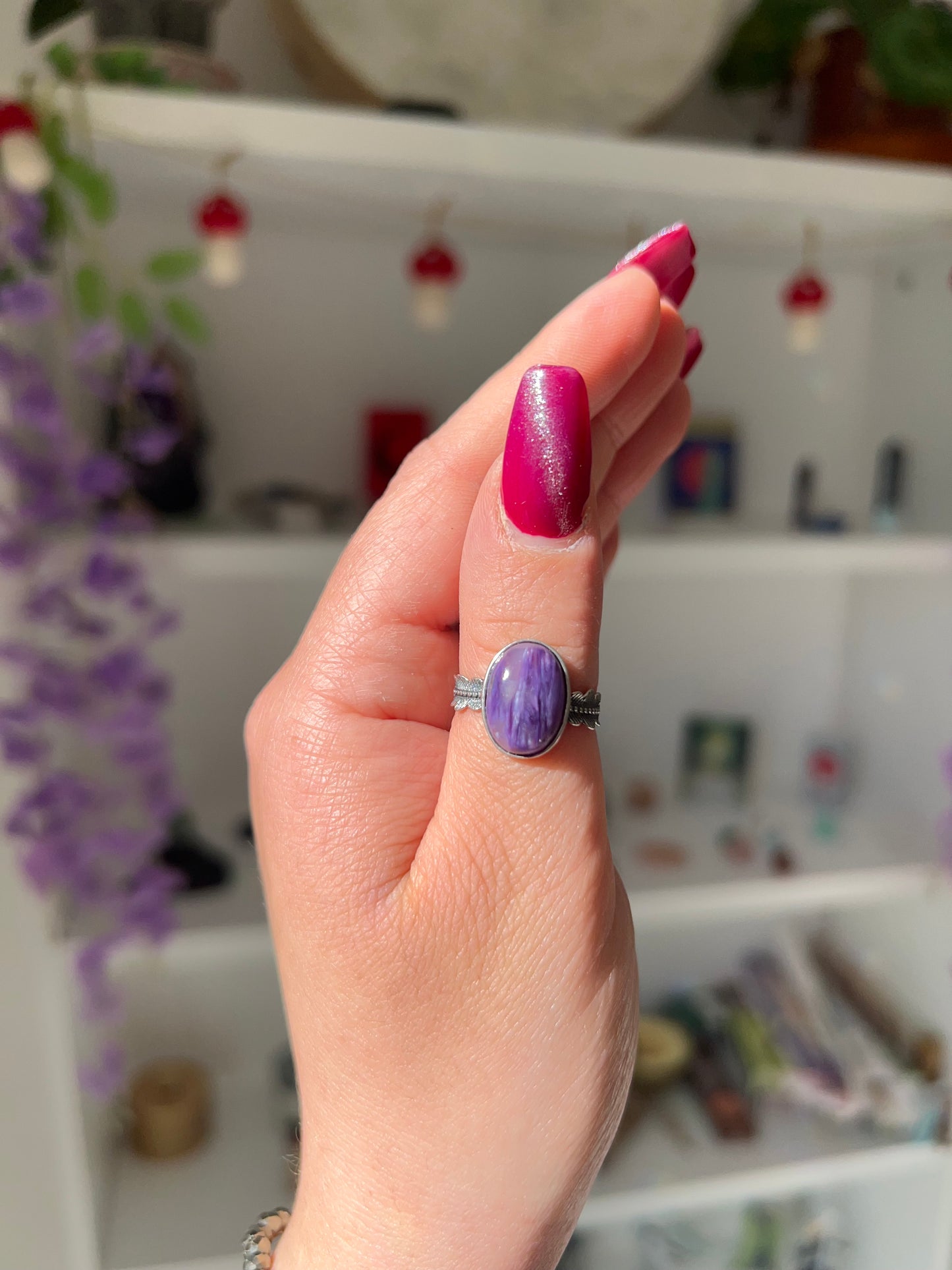 Anello in Charoite 2💜(argento 925)