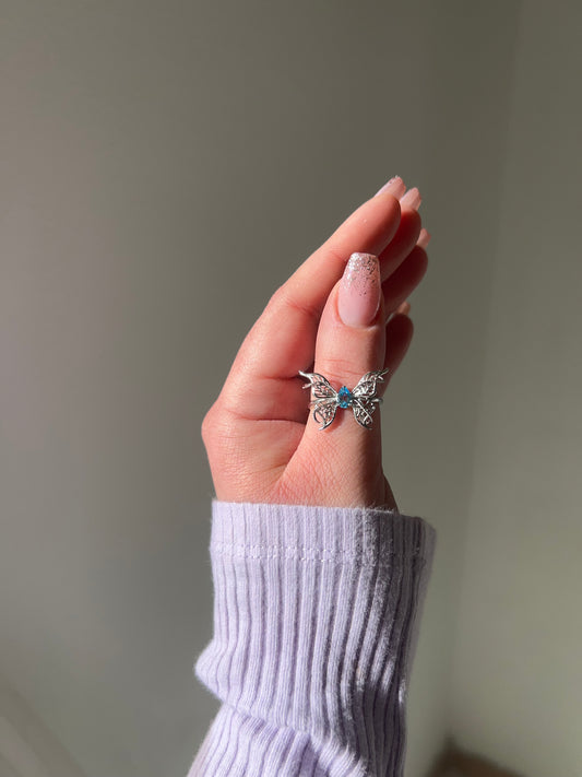Anello Farfalla Topazio🦋(argento 925)