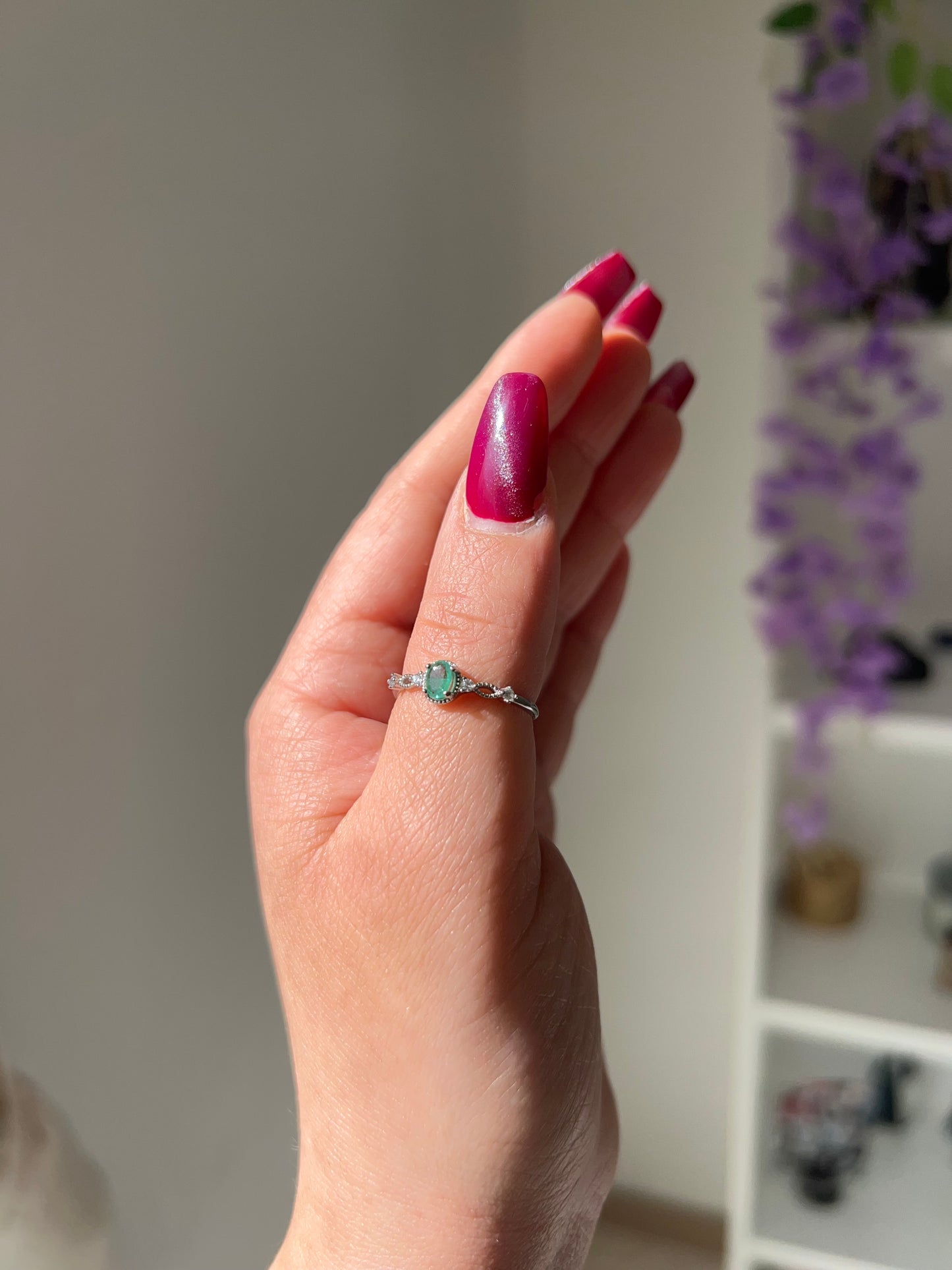 Anello in Smeraldo 2💚(argento 925)