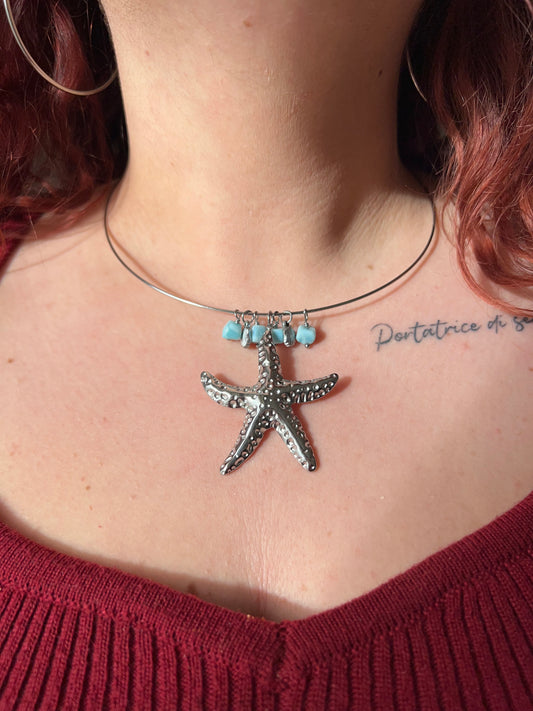 Girocollo rigido in Larimar🌊