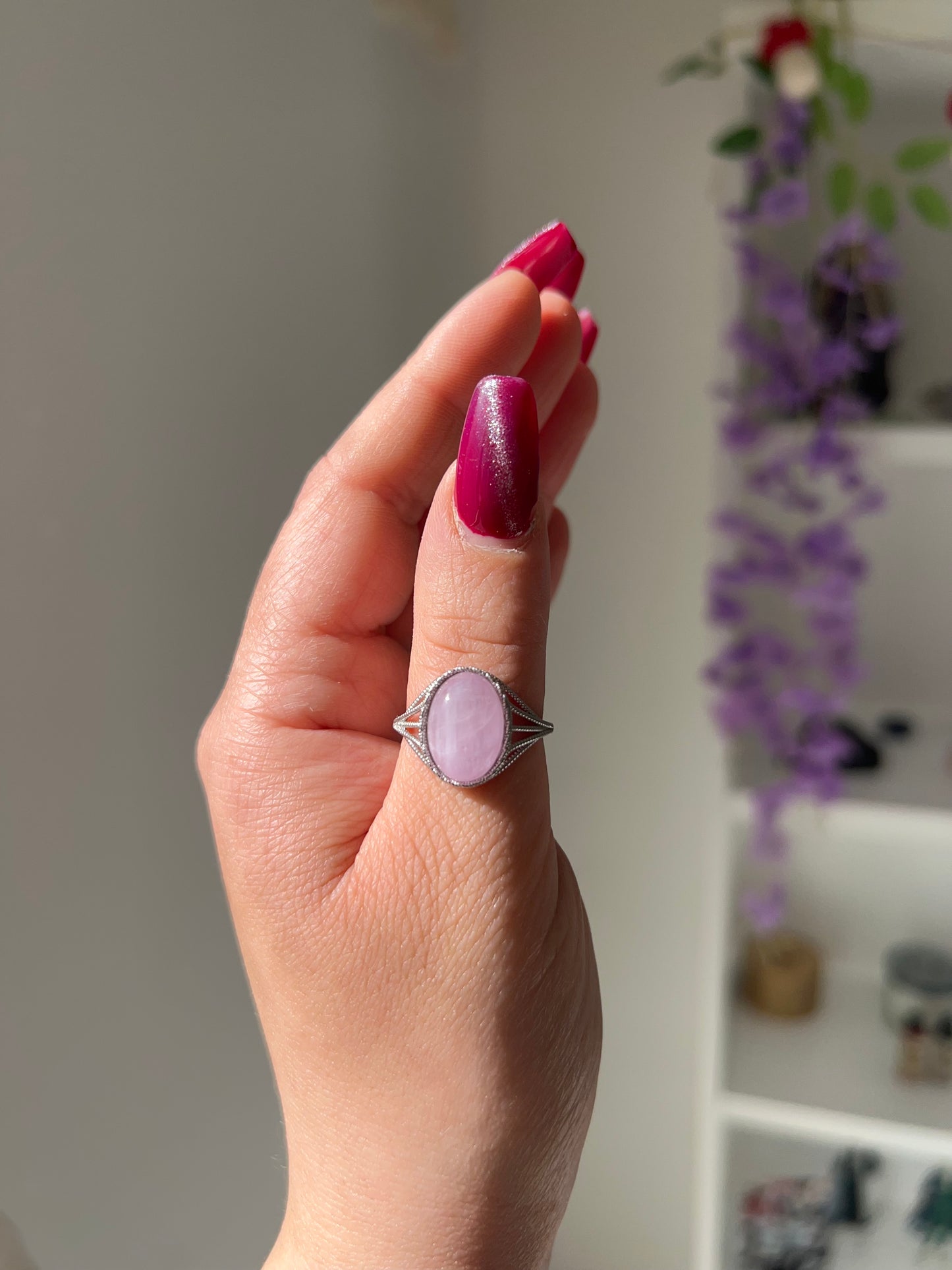 Anello in Kunzite 2💘(argento 925)