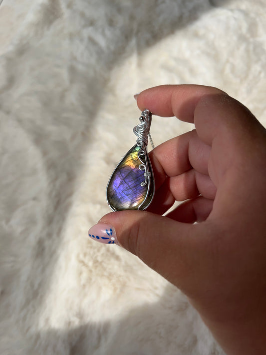 Collana in Labradorite