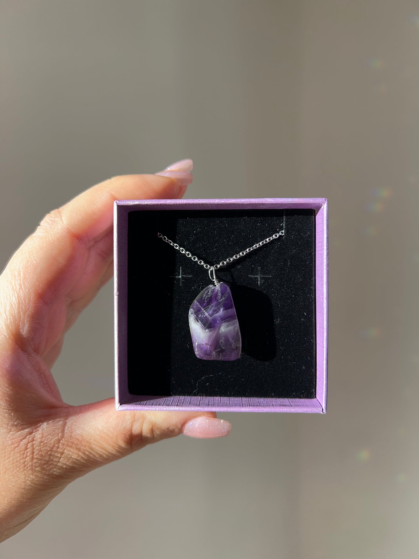 Collana in Ametista Chevron💜