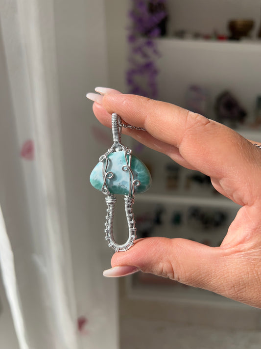 Collana in Larimar 8🐬