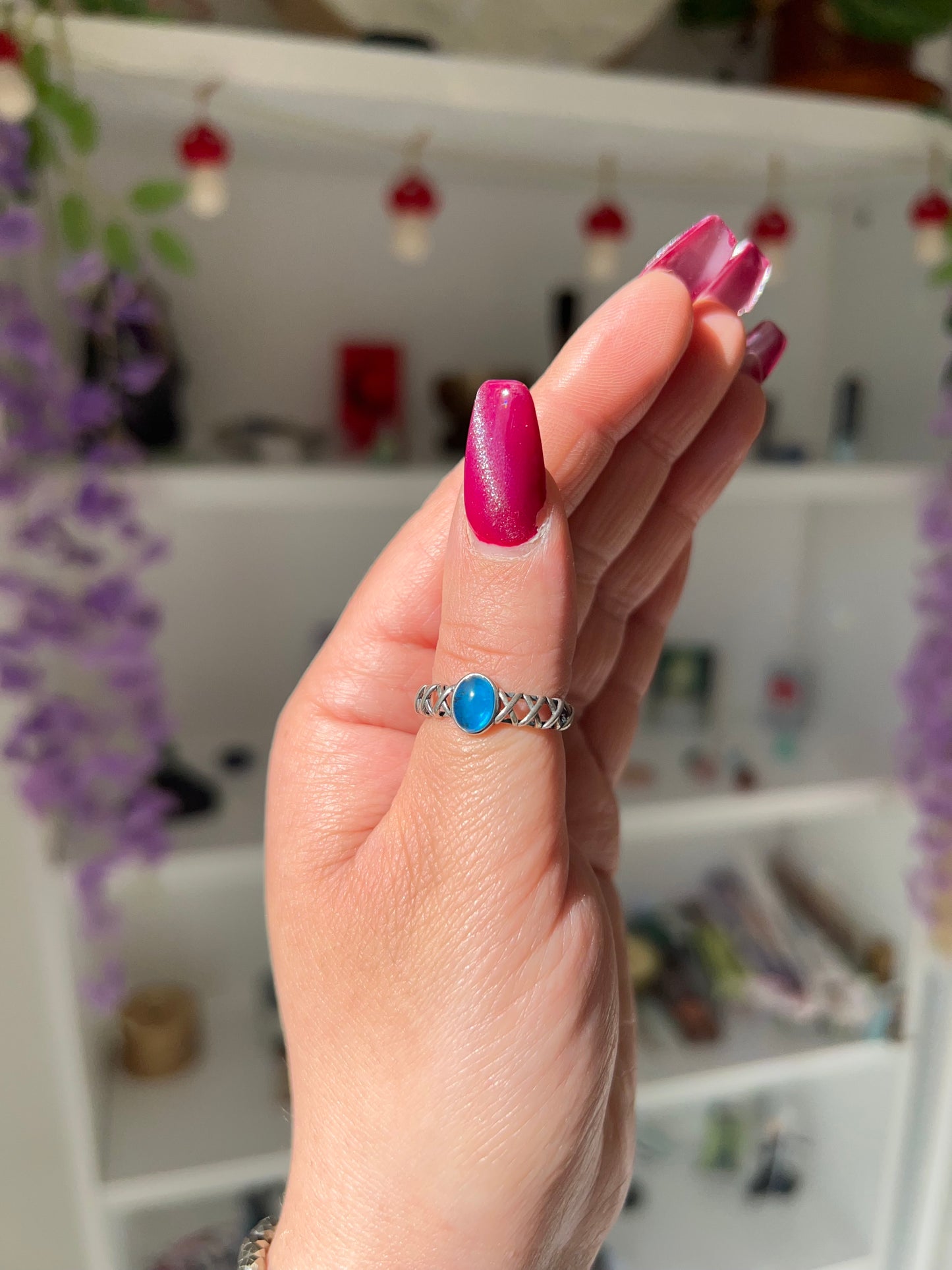 Anello con Apatite💙(argento 925)