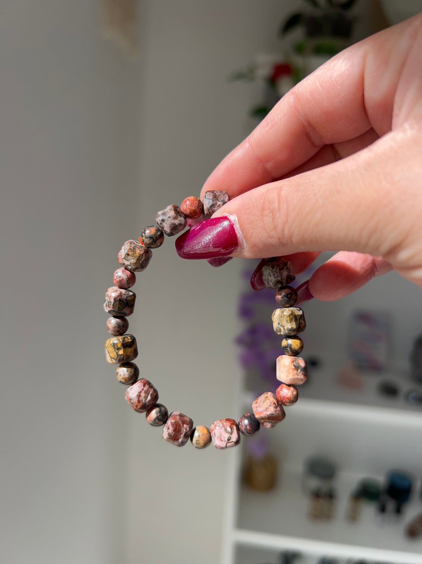 Bracciale in Diaspro Leopardo