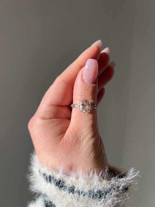 Anello con Quarzo Ialino🤍(argento 925)