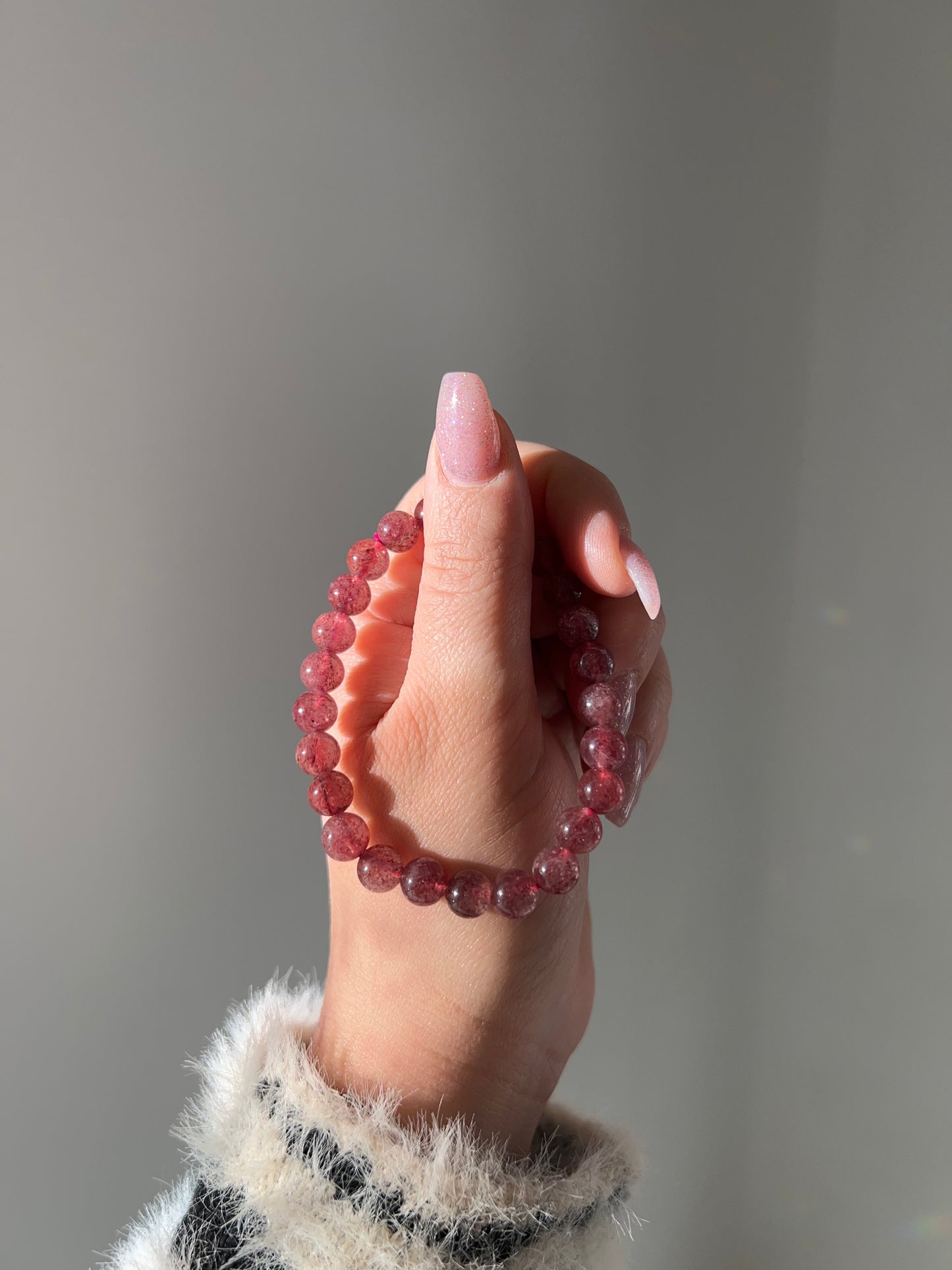 Bracciale in Quarzo Fragola🍓