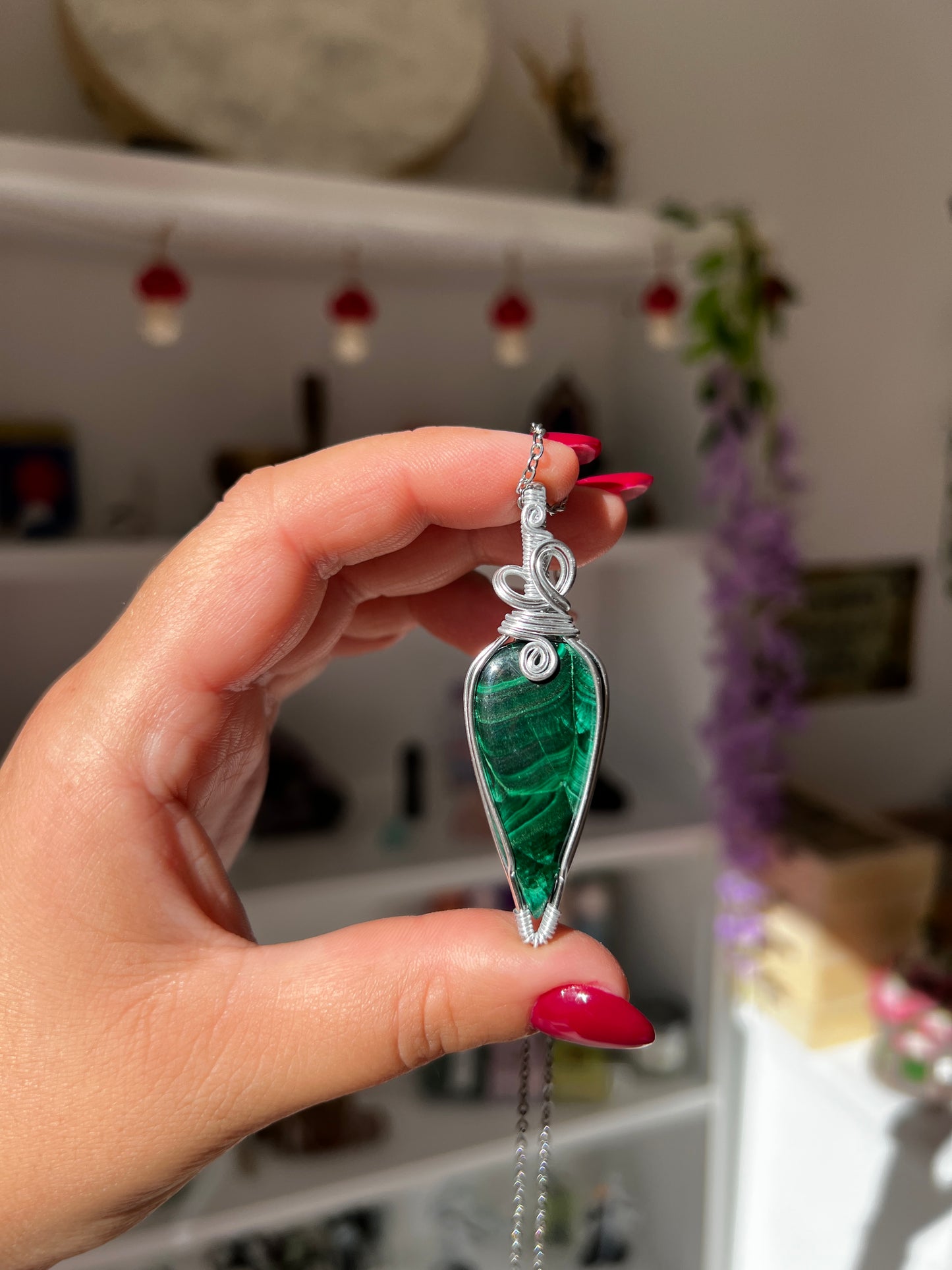 Collana con Malachite Velvet🍃