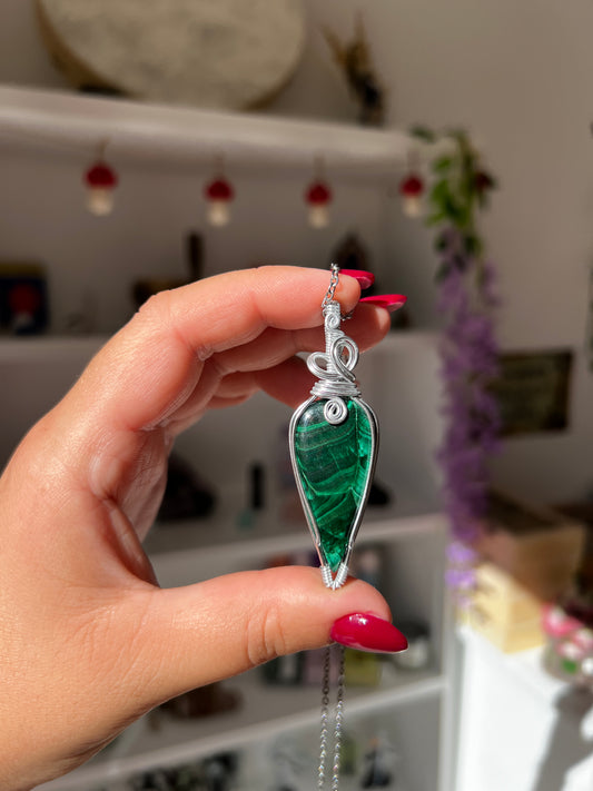 Collana con Malachite Velvet🍃