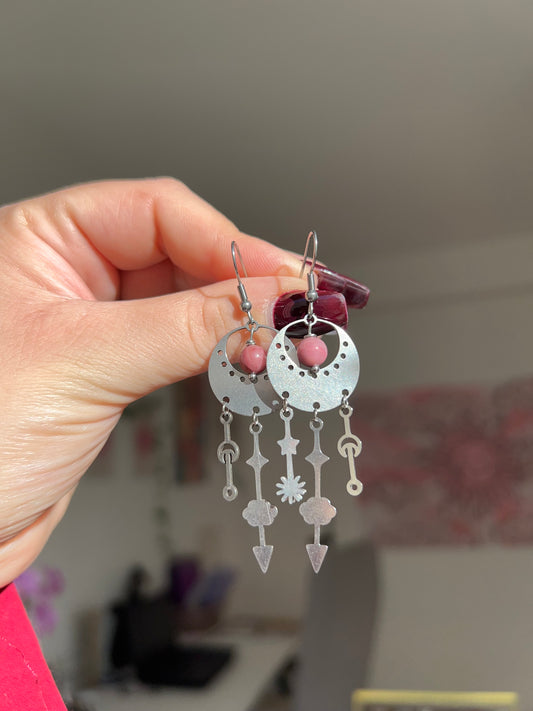 Orecchini in Rodonite🌸