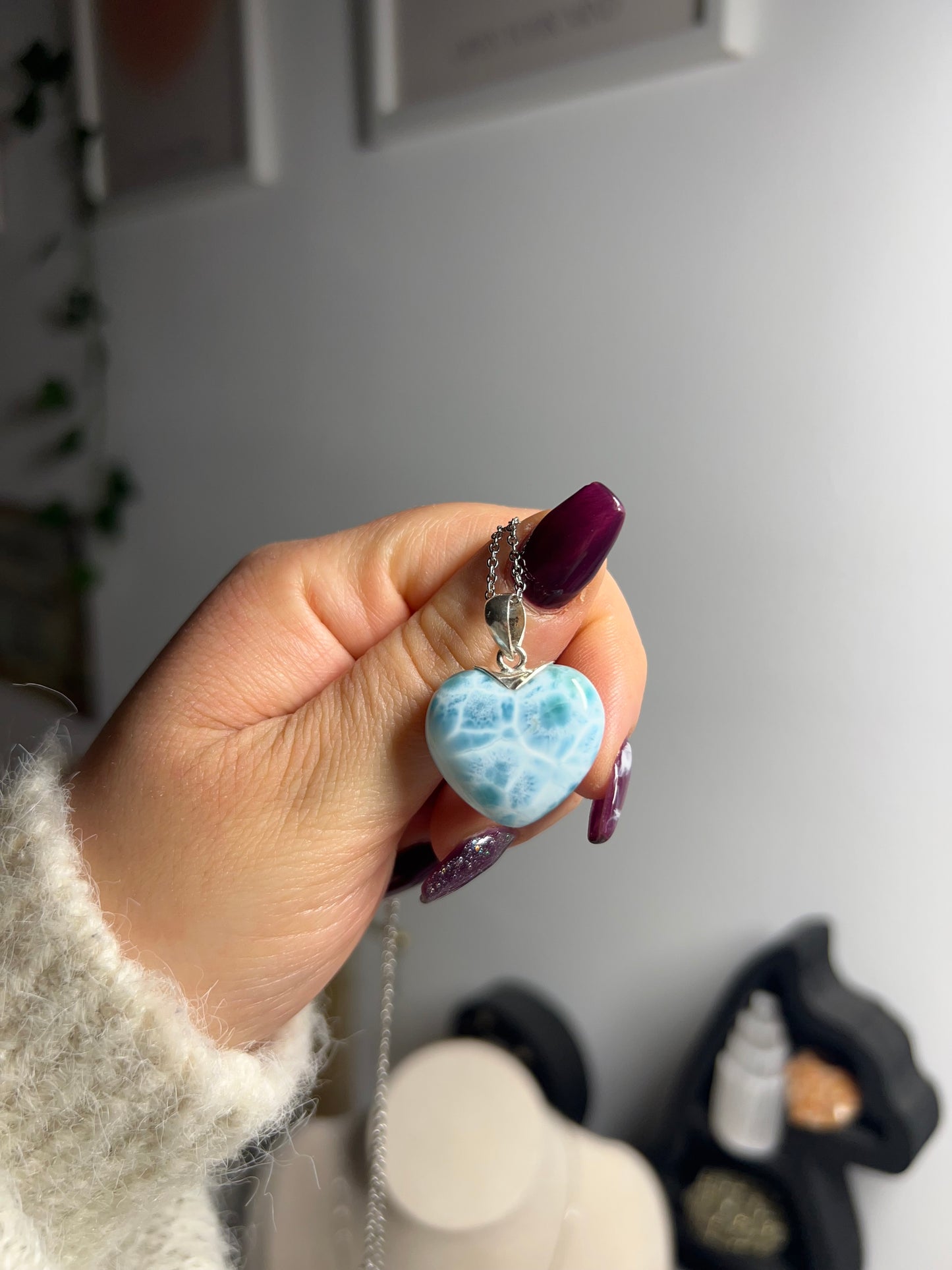 Collana in Larimar 11🌊(argento 925)