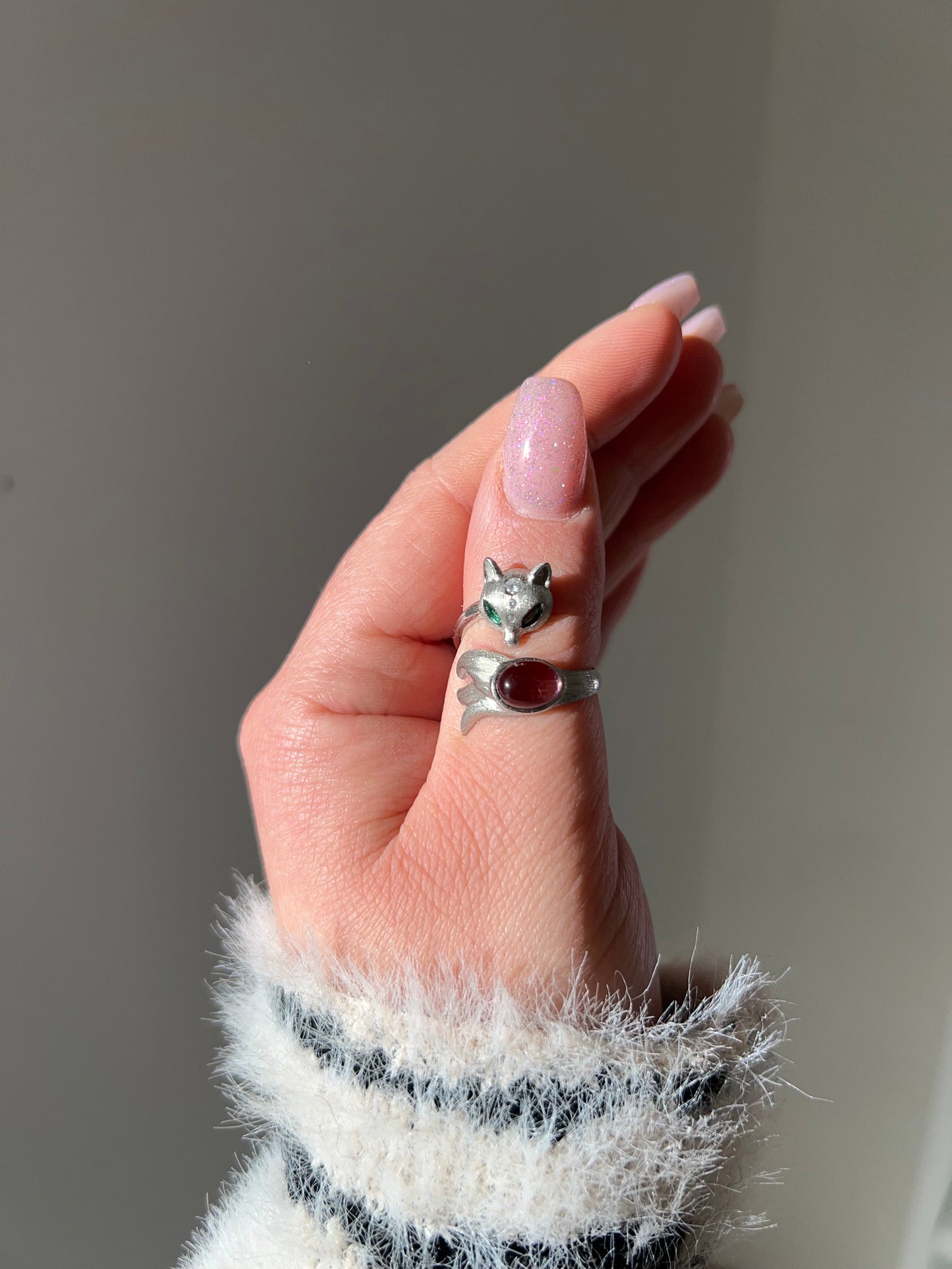 Anello Volpe con Ametista💜🦊(argento 925)