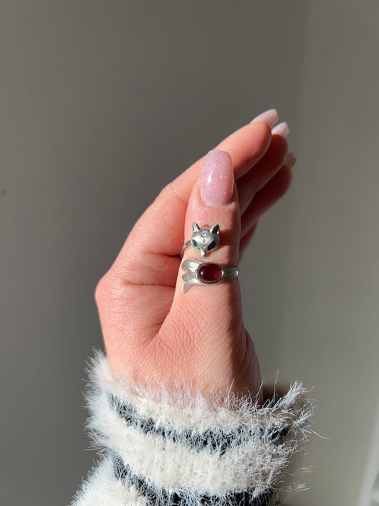 Anello Volpe con Ametista💜🦊(argento 925)