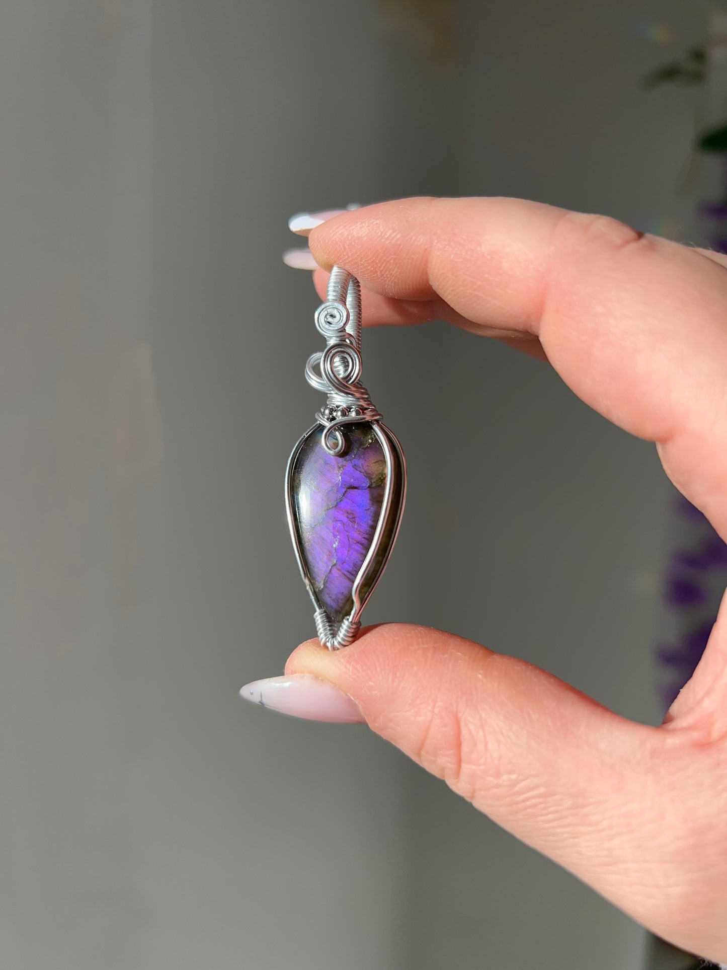 Collana in Labradorite viola💜
