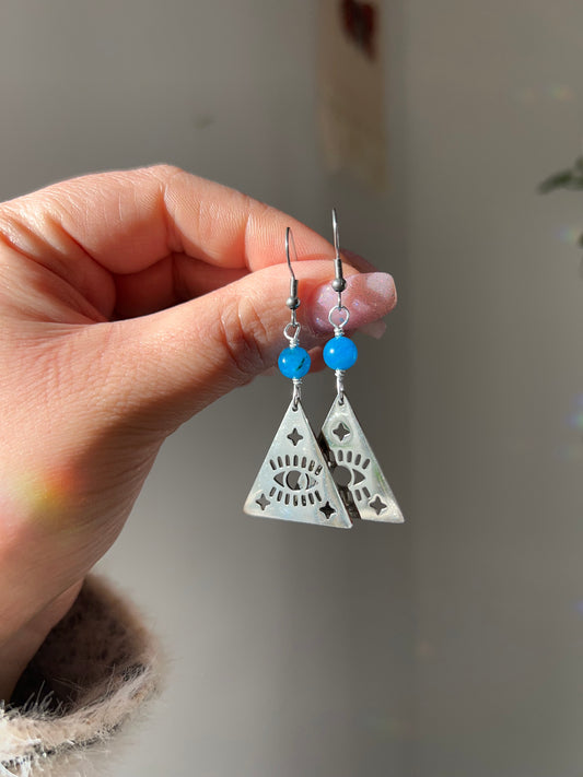 Orecchini con Apatite💙