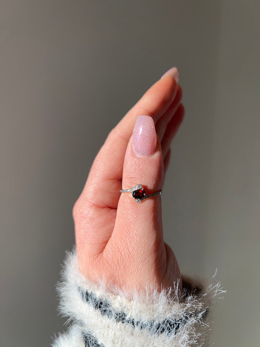 Anello in Granato❤️(argento 925)