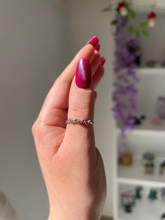 Anello in Tormalina🍉(argento 925)