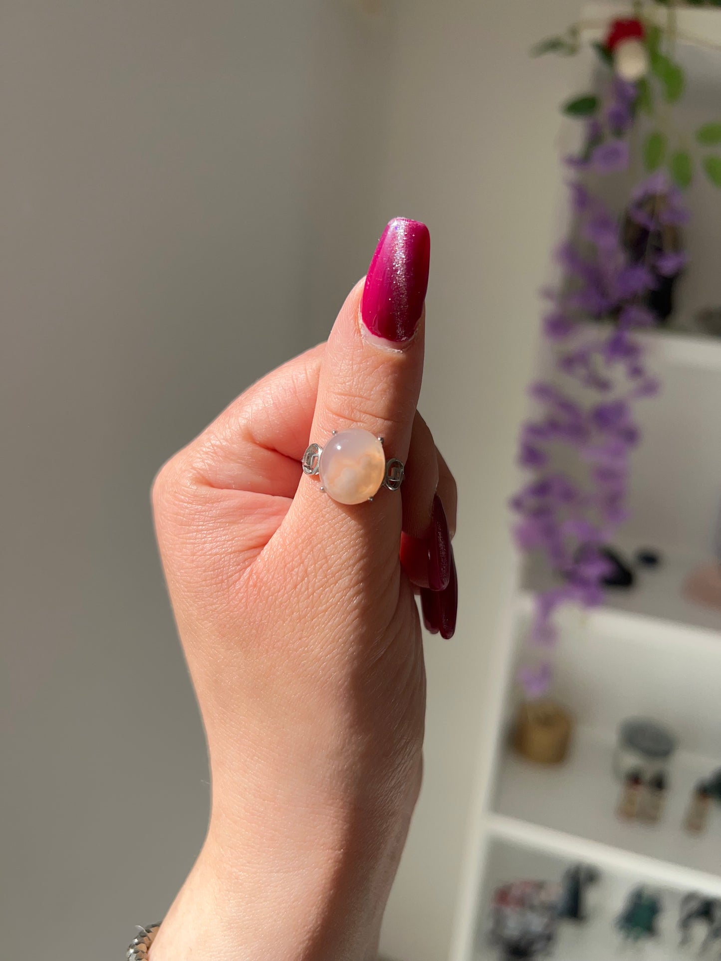 Anello in Agata Sakura🌸(argento 925)