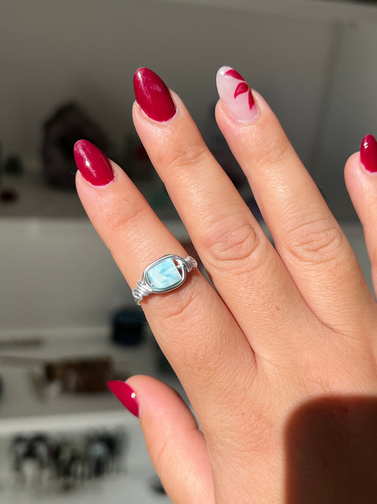 Anello Deva con Larimar🌊
