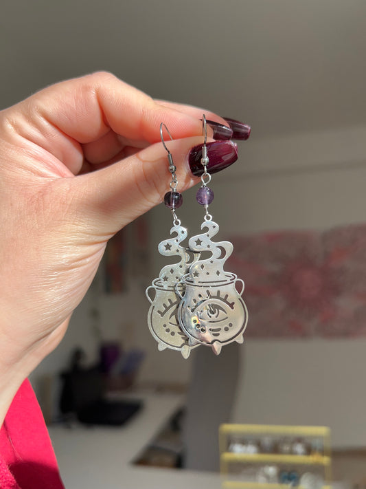 Orecchini in Ametista 3💜