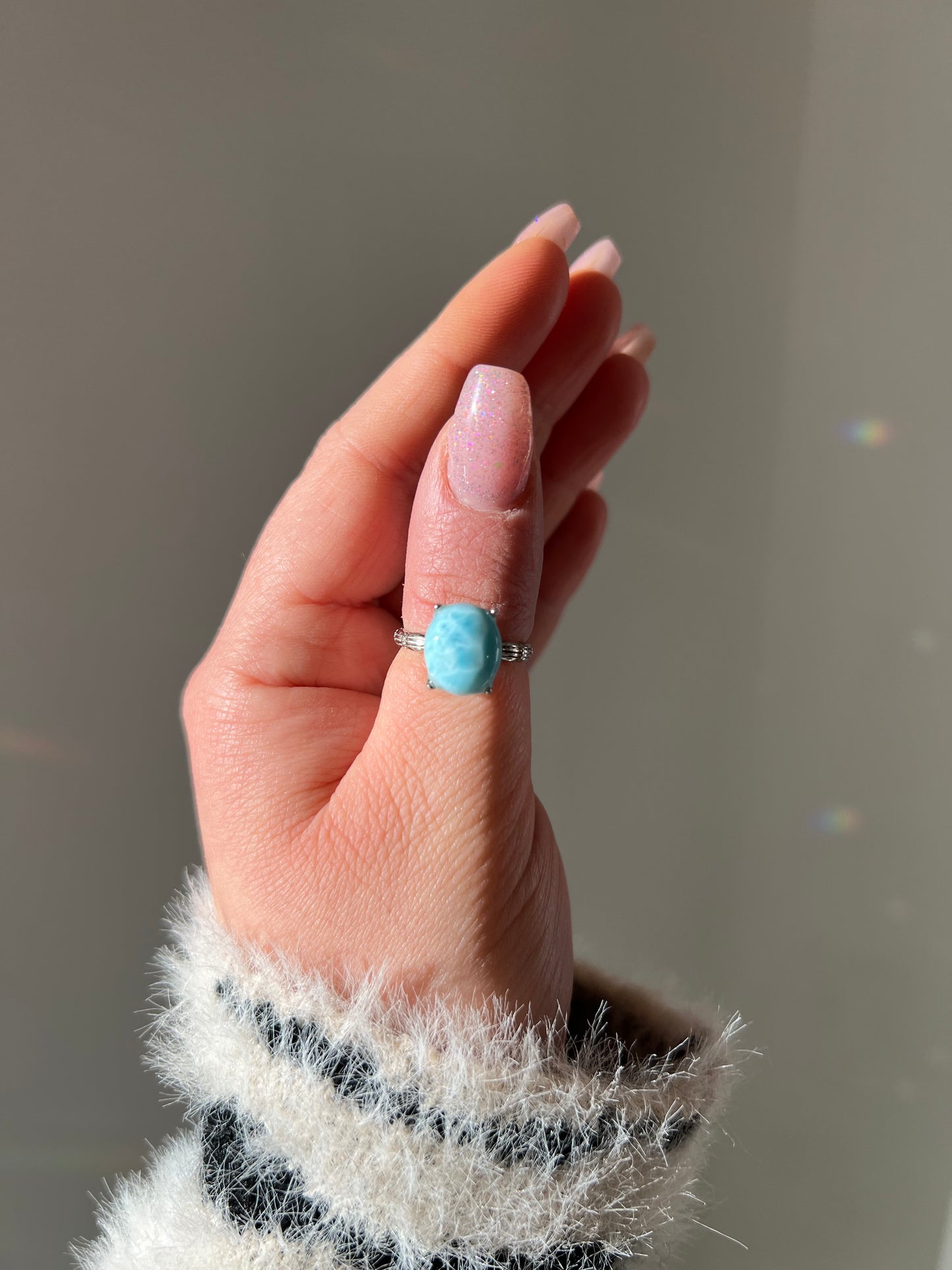 Anello in Larimar 3🌊(argento 925)