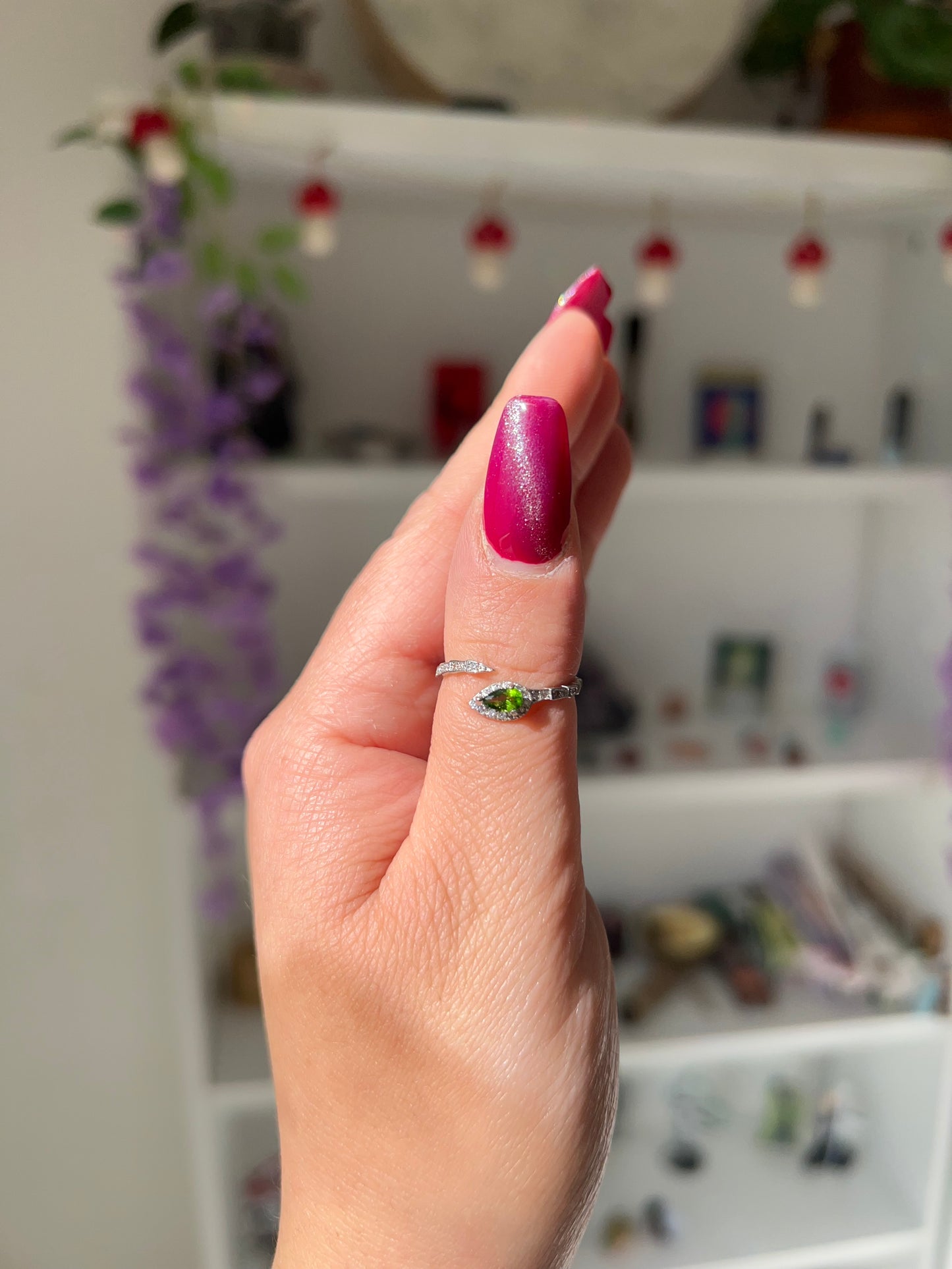 Anello in Peridoto🐍(argento 925)