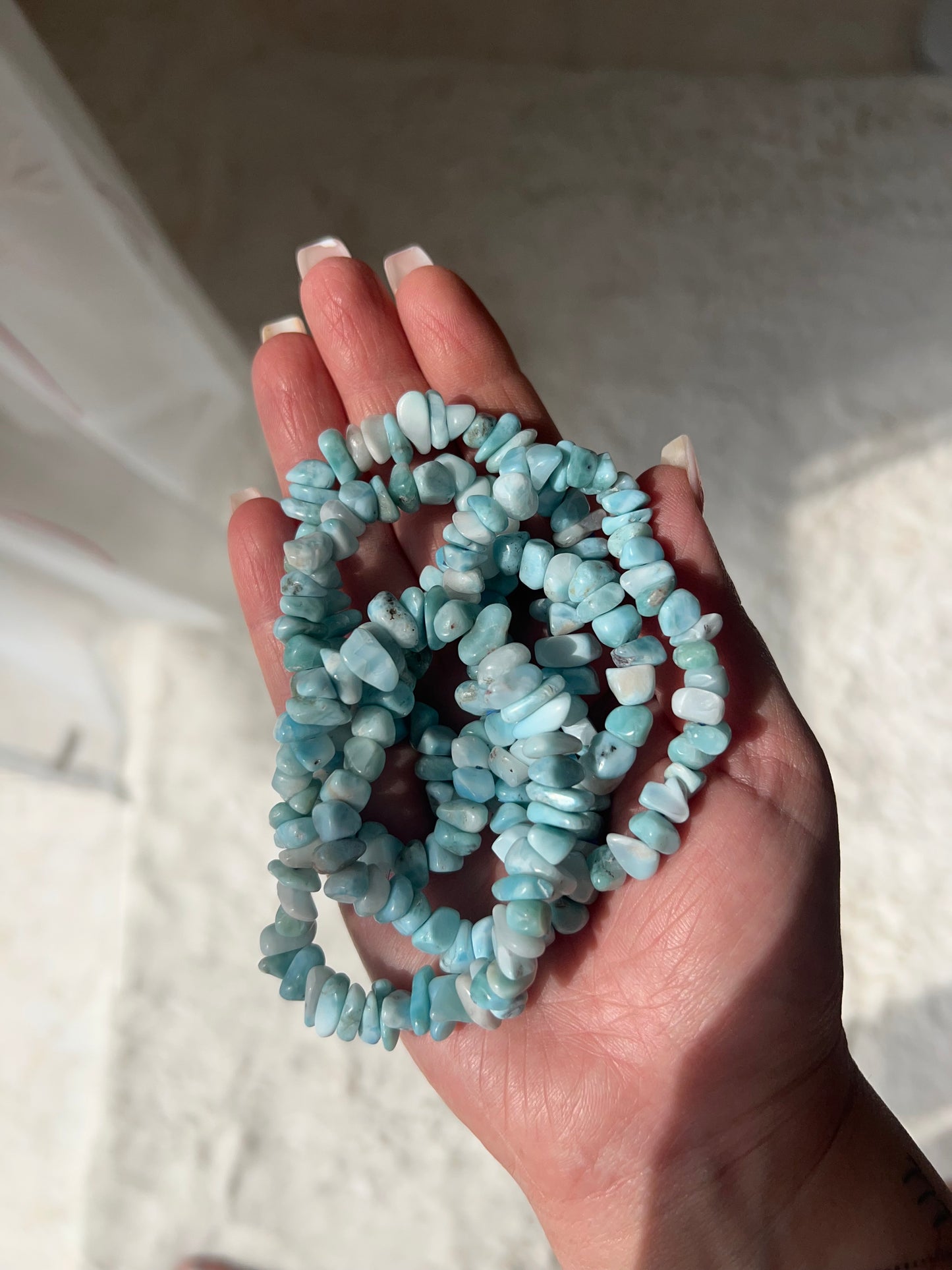 Bracciale chips in Larimar🐬